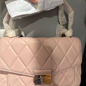Kate Spade Pink Quilted Leather Shoulder Bag